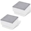 Image de vidaXL Lampes enterrées à LED 2 pcs 100x100x68 mm