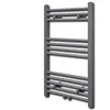 Image de vidaXL Sèche-serviettes Porte-serviette à rails droits Gris de 500x764 mm 141889