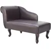 Image de vidaXL Chaise longue kunstleer bruin242404