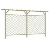 Image de vidaXL Tuinhek met latwerk en pergola hout41726
