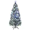 Image de vidaXL Arbre de Noël artificiel et support/LED 180 cm Fibre optique