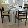 Image de vidaXL Chaise de salle à manger 6 pcs Carré Bois Marron