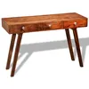 Image de vidaXL Wandtafel met 3 lades 76 cm massief sheeshamhout 242463