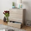 Image de vidaXL Buffet avec 4 tiroirs 60 x 30,5 x 71 cm Couleur de chêne