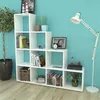 Image de vidaXL Boekenkast/presentatiemeubel trapvormig 142 cm wit242550