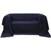 Image de vidaXL Housse de canapé Micro-suède Bleu marine 140x210 cm