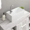 Image de Lavabo blanc 48x25x15 cm céramique