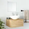 Image de vidaXL Ensemble de meubles salle de bain 2 pcs chêne bois d'ingénierie 242558