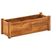 Image de Lit surélevé de jardin Bois d acacia 76x27,6x25 cm