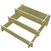 Image de vidaXL Jardinière à 3 niveaux 90 x 90 x 35 cm Bois imprégné