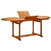 Image de Table de jardin 200x100x75 cm Bois d acacia massif