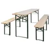Image de vidaXL Table de brasserie pliable avec 2 bancs 220 cm Bois de sapin