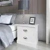 Image de vidaXL Table de chevet Blanc