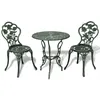 Image de Salon de jardin Vidaxl vert aluminium 3 pieces 59.0 x 59 x 62 cm