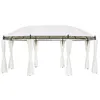 Image de vidaXL Chapiteau 530x350x265 cm Blanc crème