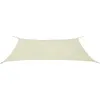 Image de vidaXL Voile d'Ombrage PEHD Rectangulaire 4x6 m Crème Taud Parasol Solaire 42289