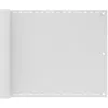Image de vidaXL Écran de Balcon PEHD 75x400 cm Blanc Brise-vue Brise Vent Ombre Jardin