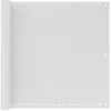 Image de vidaXL Écran de Balcon PEHD 90x600 cm Blanc Brise-vue Brise Vent Ombre Jardin