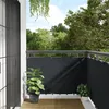 Image de vidaXL Écran de Balcon Tissu Oxford Anthracite Brise-vue Pare-vue Brise Vent 42327
