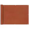Image de vidaXL Écran de Balcon Tissu Oxford 75x400 cm Ocre marron Brise-vue Brise vent 42328