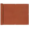 Image de vidaXL Balkonscherm Oxford textiel 90x400 cm terracotta42330