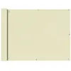 Image de Écran de balcon en tissu Oxford 90x600 cm Crème