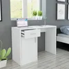 Image de Bureau avec tiroir et placard 100x40x73 cm Blanc