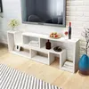 Image de Meuble tv double en forme de l blanc