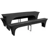 Image de vidaXL Housse pour table de pique-nique/bancs 3 pièces Anthracite