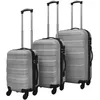 Image de vidaXL Jeu de valises rigides 3 pièces Argenté