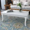 Image de Table basse 115x65x42 cm Blanc brillant