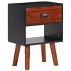 Image de Bois d acacia massif Table de chevet 40x30x57 cm