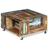 Image de vidaXL Salontafel 70x70x35 cm massief gerecycled hout243306