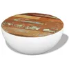 Image de Table basse Forme de bol Bois de récupération massif 60x60x30cm