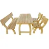 Image de Salon de jardin Vidaxl bois bois 4 pieces