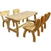 Image de Ensemble à manger d extérieur 5 pcs Pinède imprégnée