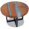 Image de vidaXL Table basse Teck Résine 60 cm