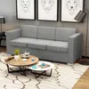 Image de Canapé à 3 places Tissu Gris clair