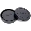 Image de Caruba lentille arrière et couvercle du boîtier pour Sony A, Bouchon d'objectif, Noir