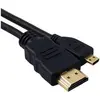 Image de Caruba HDMI Micro HDMI Haute Vitesse 1,5 mètre (1.50 m), Câble vidéo, Noir