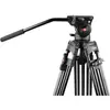 Image de Caruba Videostar 180 Pro Videostatief + vloeistof gedempte kop (Métal), Trépied, Noir