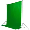 Image de Caruba Serviette de fond 3x6m Chroma Key Green (300 cm, 600 cm), Fond de studio, Vert