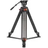Image de Caruba Videostar 188 Pro Videostatief + vloeistof gedempte kop en Spreader (Métal), Trépied