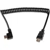 Image de Caruba HDMI Câble à ressort HDMI coudé (0.45 m), Câble vidéo, Noir