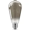 Image de Ampoule LED PHILIPS Non dimmable - Verre smocky - E27 - 11W - Blanc Chaud