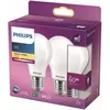 Image de PHILIPS LED Classic 60W Standard E27 Blanc Chaud Non Dimmable Lot de 2