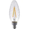 Image de Ampoule Bougie Torsadée Led E14 C35 2w 120 Lm Clair