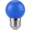 Image de Ampoule Led E27 G45x68 1w Coloris Bleu Opale