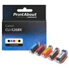 Image de Cartouche compatible Canon CLI-526BK - 5 couleurs - Multipack