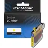 Image de PrintAbout Cartouche d'encre compatible avec Brother LC-980Y - Jaune